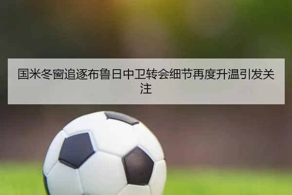 国米冬窗追逐布鲁日中卫转会细节再度升温引发关注（Bsports）